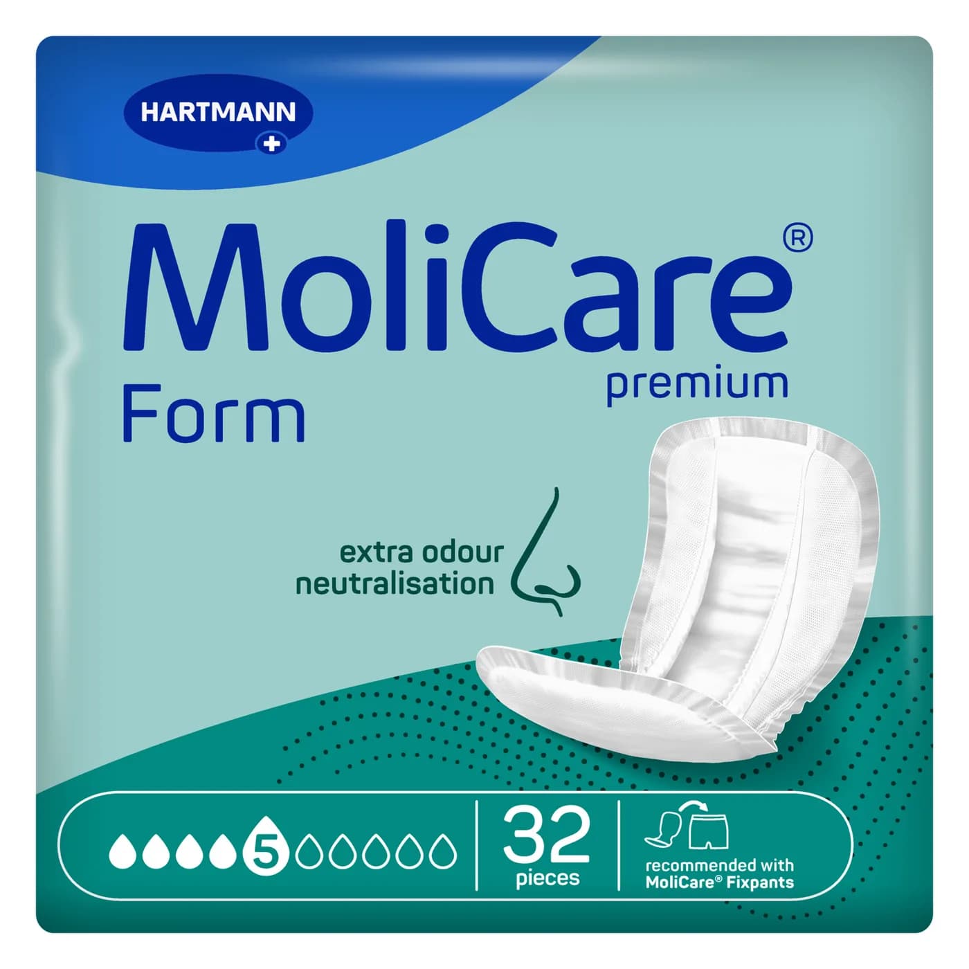 MoliCare Premium Form 5 σταγόνων Επιθέματα ακράτειας 32 τεμ.