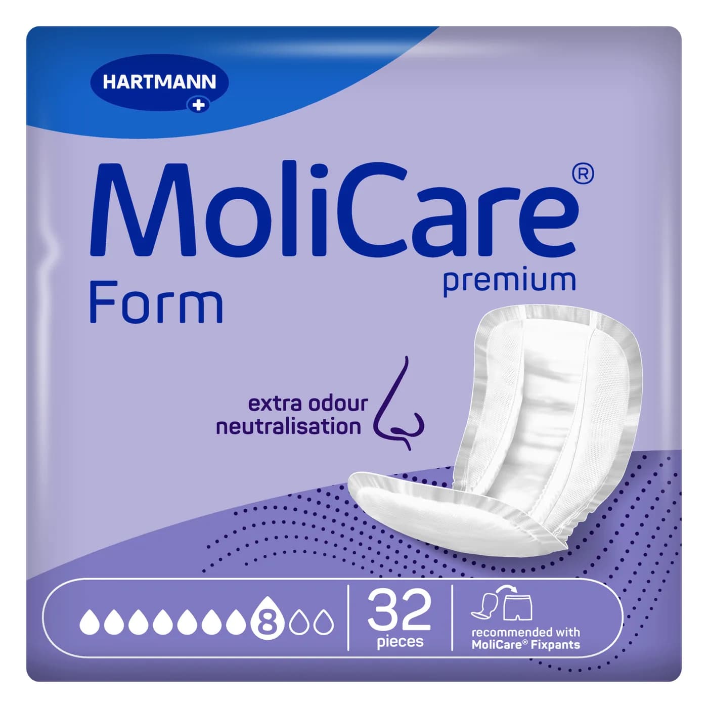 MoliCare Premium Form 8 σταγόνων Επιθέματα ακράτειας 32 τεμ.