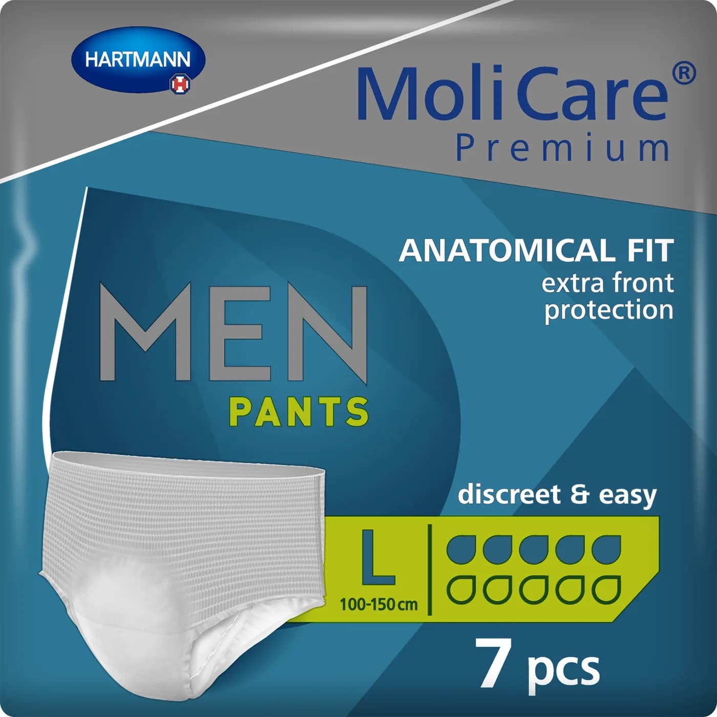 MoliCare Premium men pants Ανδρικό εσώρουχο L 5 σταγόνων 7 τεμ.