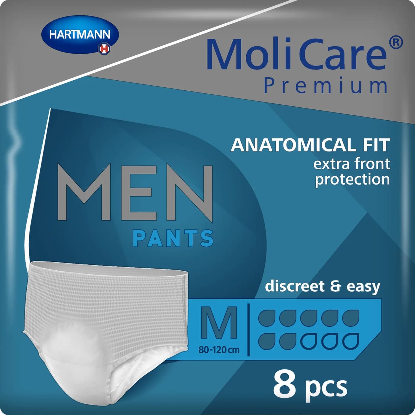 MoliCare Premium men pants Ανδρικό εσώρουχο Medium 7 σταγόνων 8τεμ.