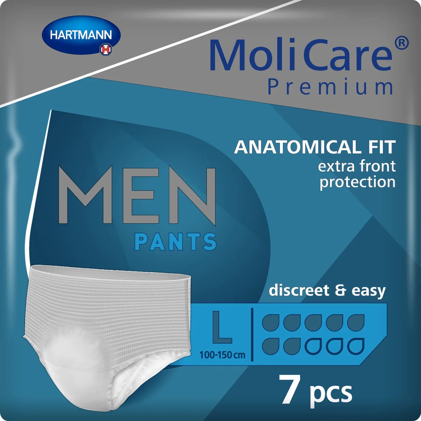 MoliCare Premium men pants Ανδρικό εσώρουχο Large 7σταγόνων 7τεμ.