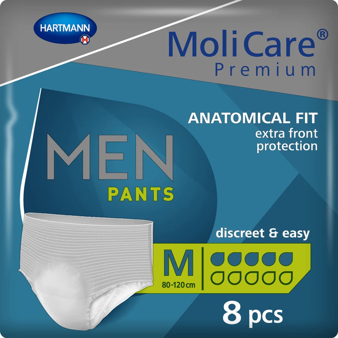 MoliCare Premium men pants Ανδρικό εσώρουχο M 5 σταγόνων 8 τεμ.