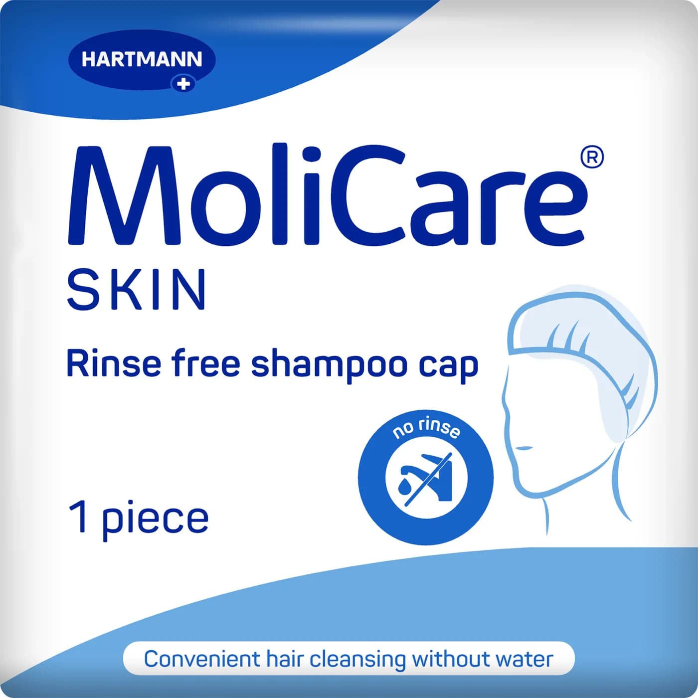 MoliCare Skin Προεμποτισμένο σκουφάκι λουσίματος χωρίς χρήση νερού