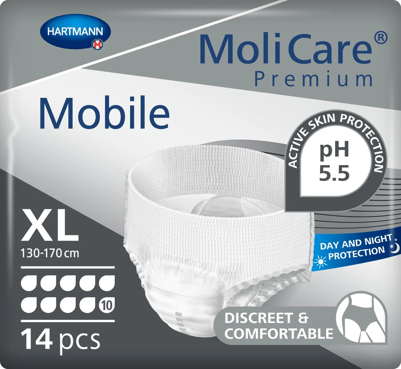 MoliCare Premium Mobile Super Εσώρουχο νύχτας No XLarge 10 σταγόνων 14τεμ.