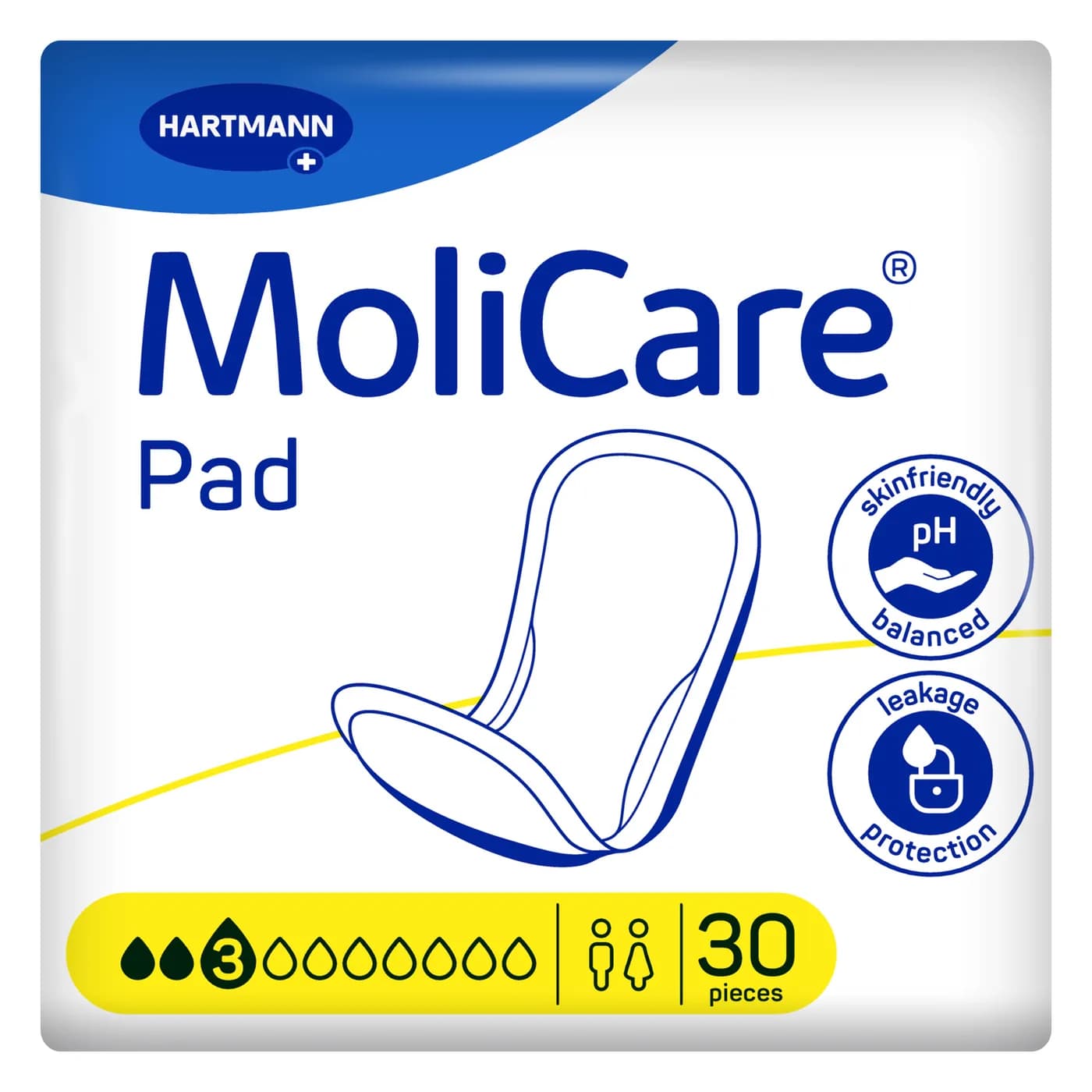 MoliCare pad Σερβιέτες ελαφράς ακράτειας 3 σταγόνων 30 τεμ.