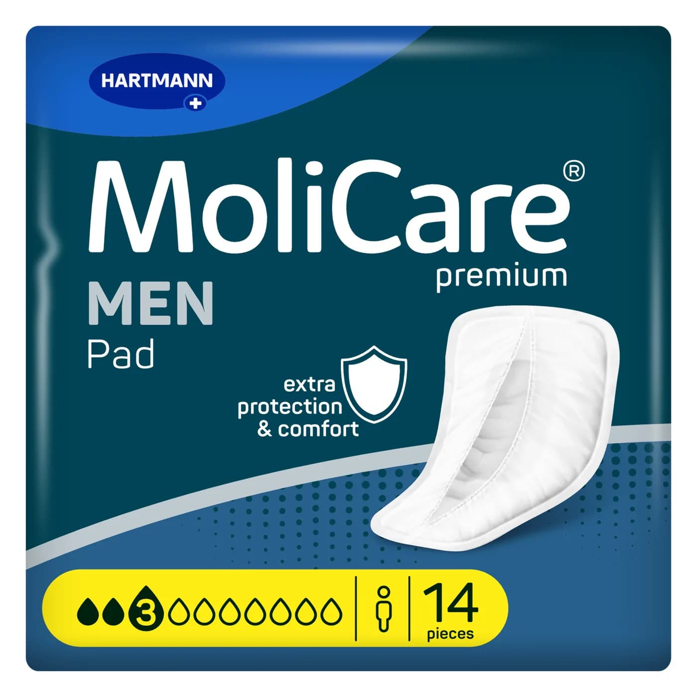 MoliCare Premium men pad Ανδρικά επιθέματα 3 σταγόνων 14 τεμ.