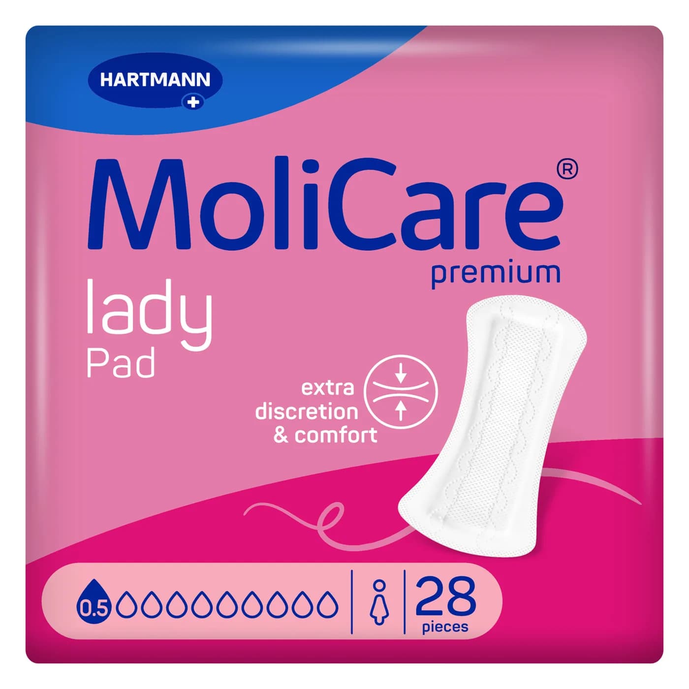 MoliCare Premium lady pad Γυναικείες σερβιέτες 0.5 σταγόνας 28 τεμ.