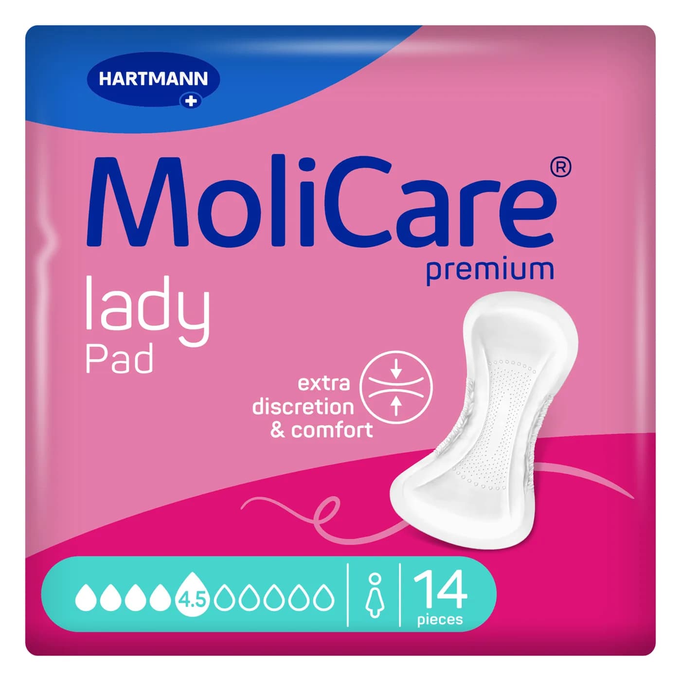 MoliCare Premium lady pad Γυναικείες σερβιέτες 4,5 σταγόνων 14 τεμ.