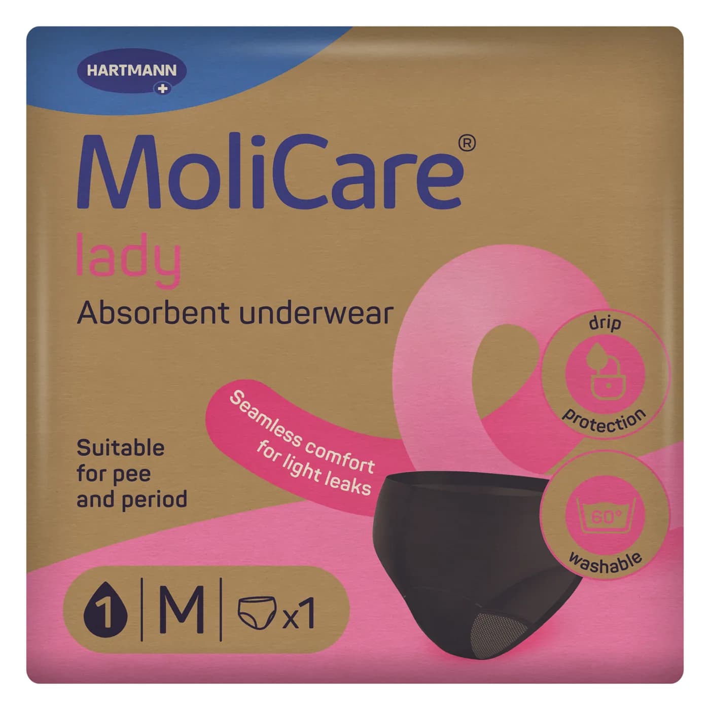 MoliCare Lady Επαναπλενόμενο Γυναικείο εσώρουχο M