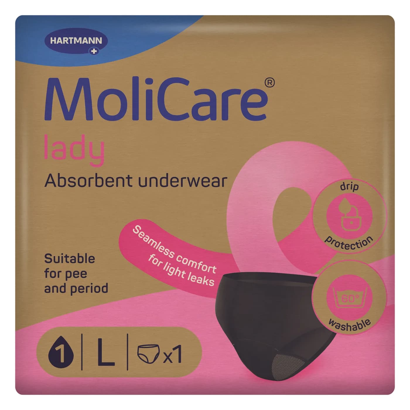 MoliCare Lady Επαναπλενόμενο Γυναικείο εσώρουχο L