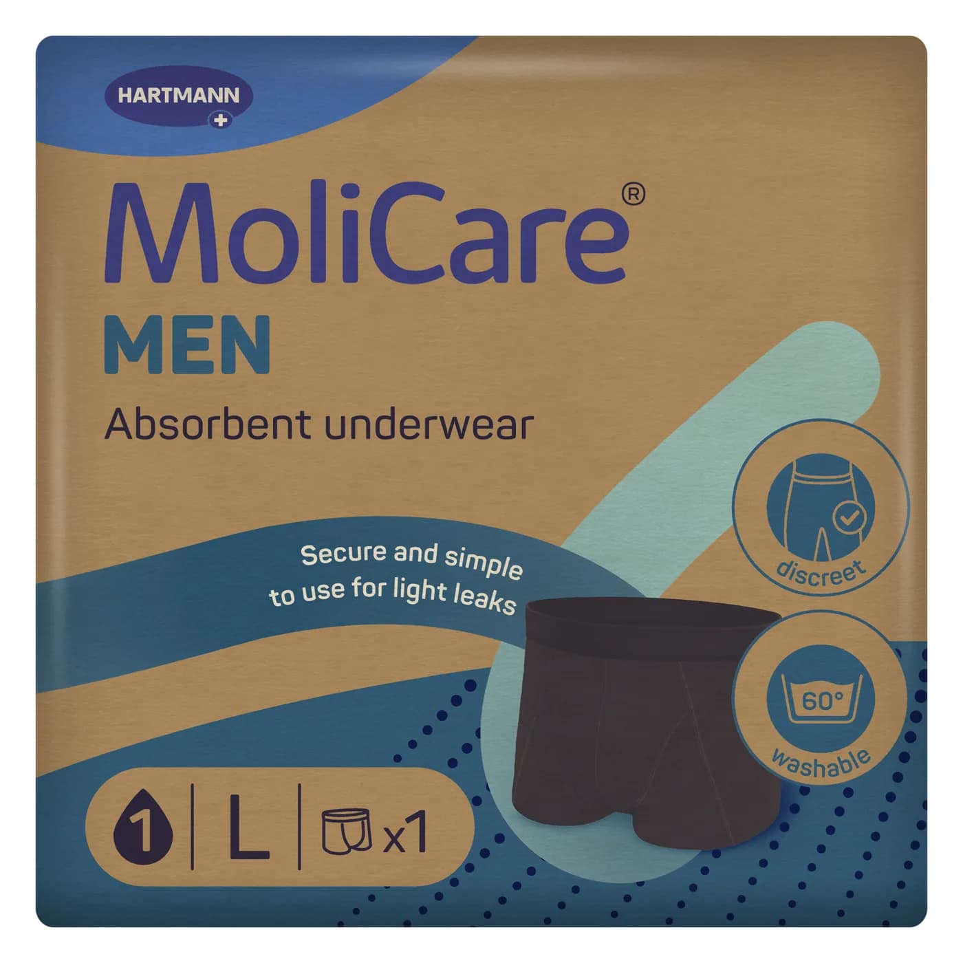 MoliCare Men Επαναπλενόμενο Ανδρικό εσώρουχο L