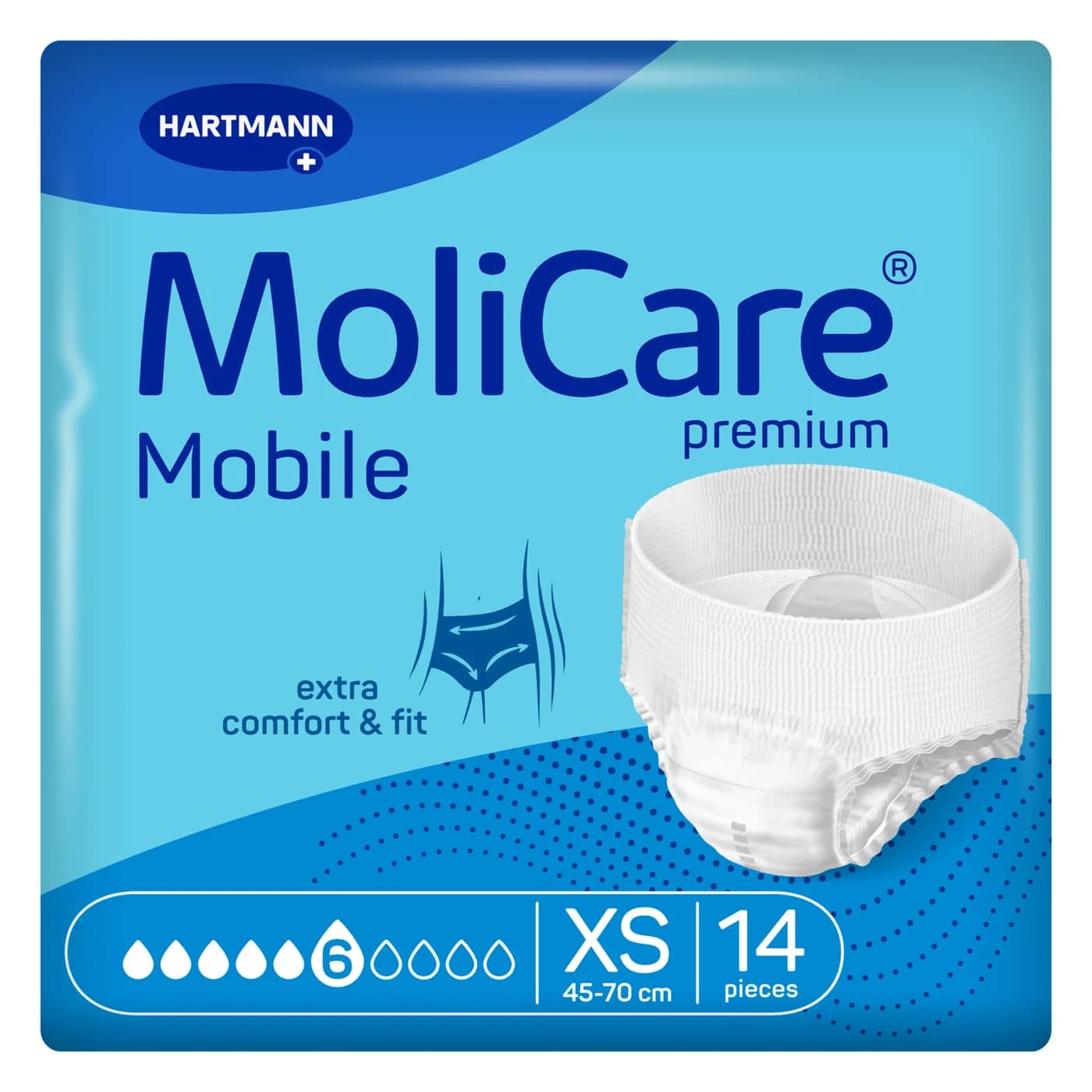 MoliCare Premium Mobile Εσώρουχο ημέρας XS 6 σταγόνων 14 τεμ.